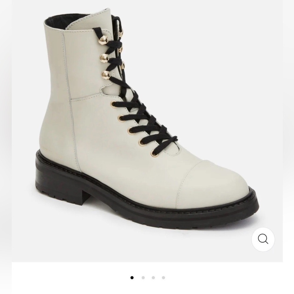 NWOT ALL SAINTS Dusty Cap Toe Lace Up Combat Boots Women’s Size 10 EU 40